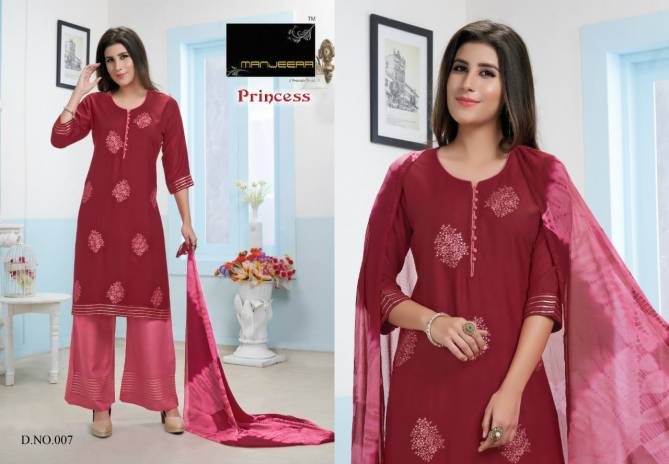 Manjeera Princess Ethnic Wear Ready Made Wholesale Dress Collection